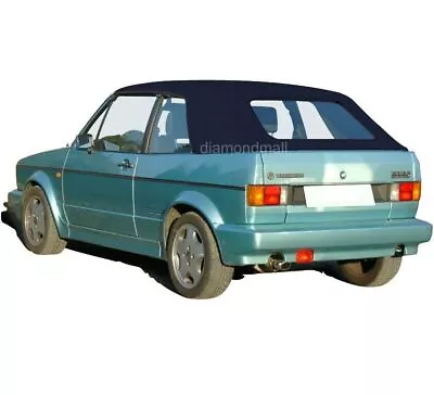 Fits VW Volkswagen Rabbit Cabriolet Golf 80-94 Convertible Soft Top Blue German • $422.10