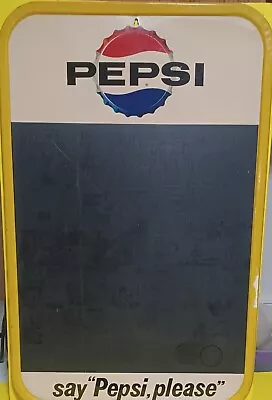 Vintage  ! 1965 Pepsi Menu Board • $275