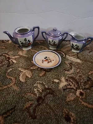 Vintage 5 Piece Mickey Mouse Child's Tea Set Dishes! • $45