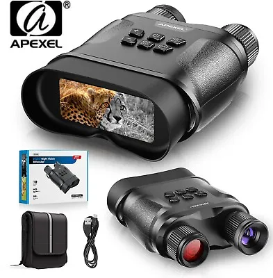 APEXEL Night Vision Binoculars IR Camera HD Digital Infrared+32GB Memory Card • £131.99