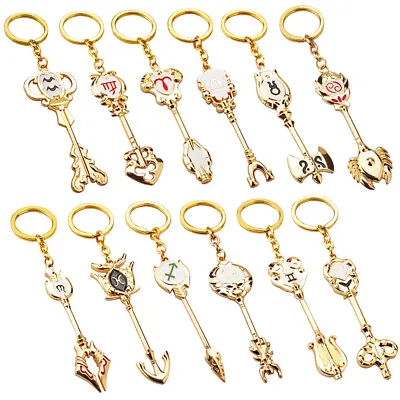 1Pcs Fairy Tail Lucy Heart Key Chain With Keyring Celestial Spirit Gate Key New • £5.35