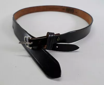 No Scratch Leather Belt 40 USPS Top Grain Made In USA Black 7153 • $22.45