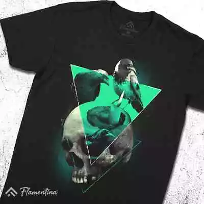 Eradication T-Shirt Horror Skeleton Raven Crow Gothic Death Metal Grim E028 • £14.99