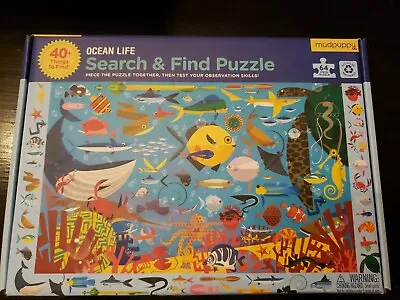 MUDPUPPY OCEAN LIFE 64 PIECE PUZZLE (used) ALL PIECES COUNTED EXCELLENT COND. 4+ • $16