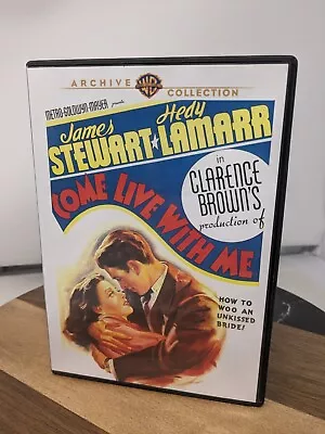 DVD Come Live With Me (1941) James Stewart Hedy Lamarr • $4.99