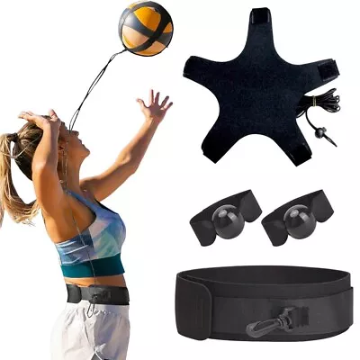 Volleyball Training Hand Equipment Aid Solo Serve Spike Beginner Trainer Set • $23.61