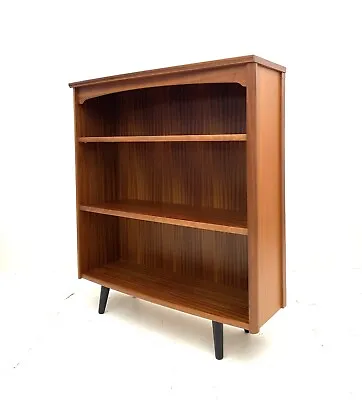 Vintage Retro Mid Century 1960s Danish Era Bookcase Teak Modernist Cabinet • £0.99