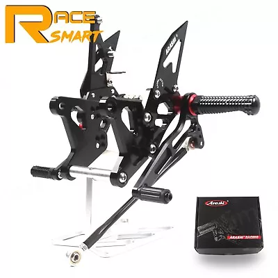 V2.0 Rearsets Footrest Foot Pegs For Kawasaki Ninja ZX6R 2005 2006 ZX-6R ZX636 • $159.89