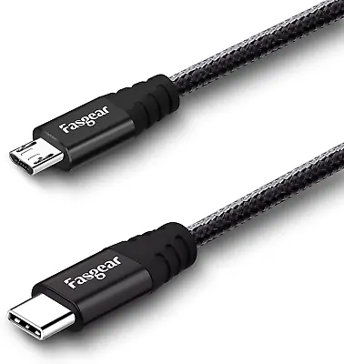 USB C To Micro USB Cable 6Ft Nylon Braided Type C To Micro USB Cord C.. • $9.89