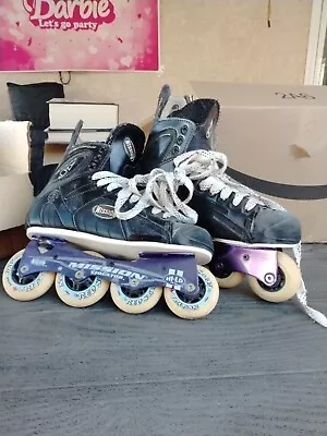 Mission Violator Proto SV 3.3 Hockey Skates 9 D Rollerblades Inline Hi Lo EUC • $75