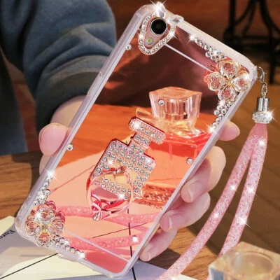$16.99 • Buy For Samsung Galaxy S21 S20 S10 S9 S8 Note20 Bling Diamond Rhinestone Mirror Case