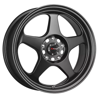 1 New Flat Black Full Painted 15X6.5 40 4-100 Drag DR-23 Wheel • $123