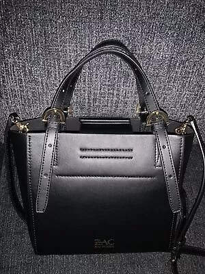 ZAC Zac Posen Eartha Soft Leather Mini Tote Crossbody HandBag Black • $79.99