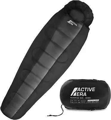 Active Era® Professional Camping Mummy Sleeping Bag (300 GSM) - Warm 3-4 Season • £29.99