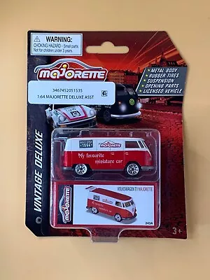 2023 Vintage Majorette  Deluxe Volkswagen T1  (Red & White) 1:64 Scale • $5.75