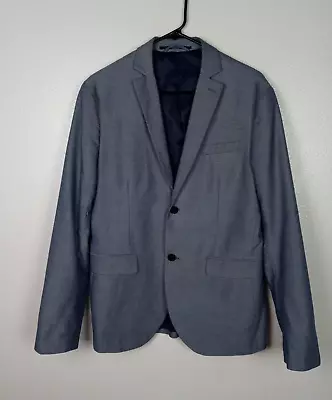 H&M Blazer Men's 40R Slim Fit Blue Two Button Business Jacket Workwear • $29.99