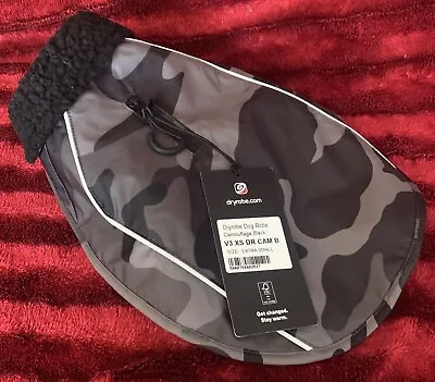 Dryrobe Dog Coat - Black Camo / Black Trim Brand New With Tags Size Extra Small • £55