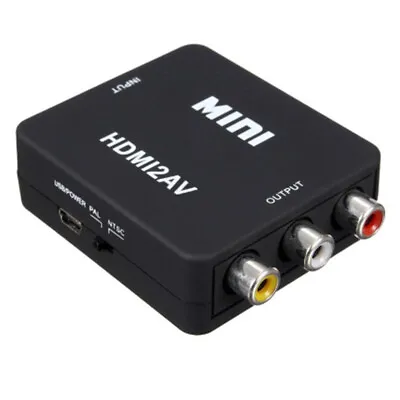 £3.40 • Buy AV To HDMI-compatible Video Converter Box Adapter RCA CVSB L/R Video To HD 10 Wi