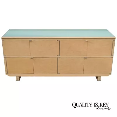 Chi Wing Lo For Giorgetti Olo Maple And Glass Sideboard Credenza Cabinet • $6250