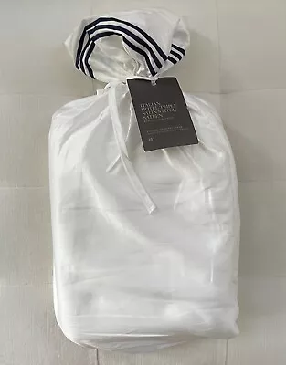 Restoration Hardware ITALIAN HOTEL TRIPLE SATIN STITCH SATEEN Full Queen Duvet • $259