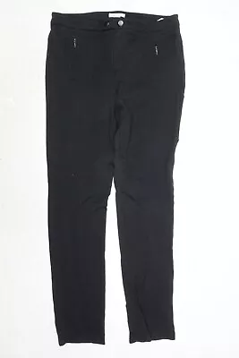 Vince Trouser Pants Womens 10 Black Zip-Pocket Straight Leg Stretch Slim • $17.97
