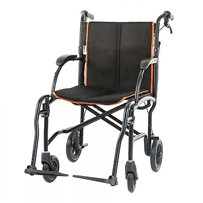 Feather Mobility Adult Transport Wheelchair - Lightweight & Folding With Brakes • $379.99