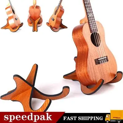 Folding Ukulele Violin Bass Guitar Stand A Frame Floor Holder Hanger Ra FAST • $7.85