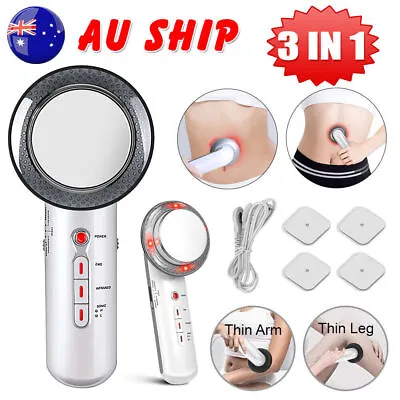 $21.64 • Buy 3In1 Ultrasonic Cavitation EMS Fat Remover Body Massager Face Slimming Machine 