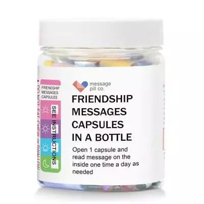 Messagepillco Messages In A Bottle Friendship Gift For Your Bestfriend (50PCS) • $28.69