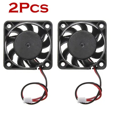 2Pcs 12V Mini Cooling Computer Fan - Small 40mm X 10mm DC Brushless 2-pin HX UU • $9.85