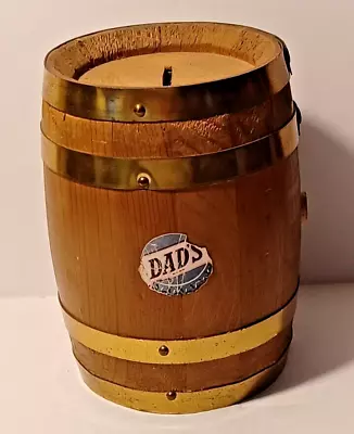 DAD's Root Beer Wooden Keg Bank WITH KEY • $18.99