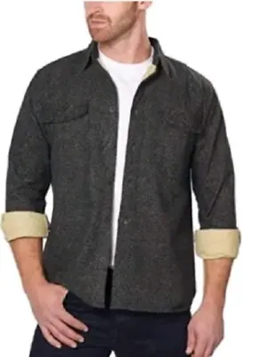 Freedom Foundry Long Slv Chamois Flannel Shirt  Black Men's Sz XXL  • $22.52