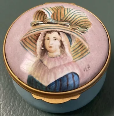 Metropolitan Museum Of Art MMA “Lady’s Hat” Enamel Trinket Box • $55