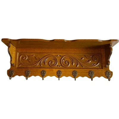 $920 • Buy Early 20th Century French Oak Wall Coat Rack