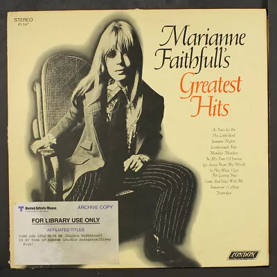 MARIANNE FAITHFULL: Greatest Hits LONDON 12  LP 33 RPM • $12