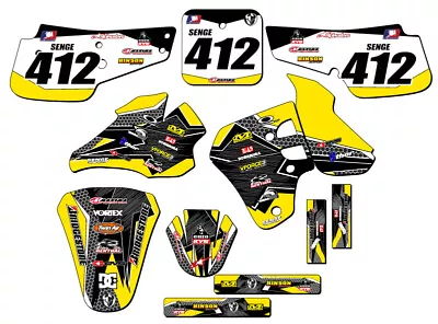 1995-1999 RM 80 PODIUM Yellow Senge Graphics Kit Compatible With Suzuki • $114.99