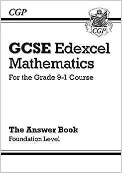 GCSE Maths Edexcel Answers For Workbook Foundation For The Grade 9 1 Course CGP • £3.04
