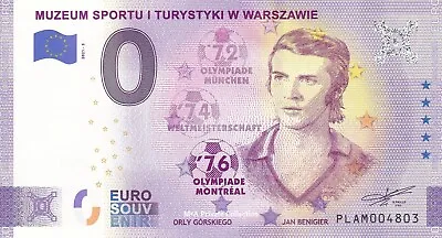 £5.20 • Buy 0 Euro Note POLIA - MUZEUM SPORTU #03 JAN BENIGIER World Cup, PLAM-2021-3