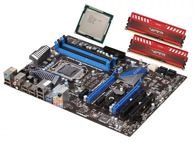 Intel I5-2500K Quad-Core CPU + MSI P67A-G43 (B3) Motherboard + 16GB DDR3 COMBO • $69.99