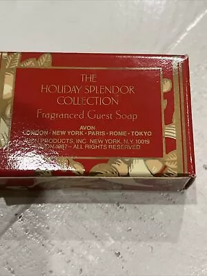 Vintage 1987 Avon Decorative Holiday Splendor Collection Guest Soap Unused RARE • $5