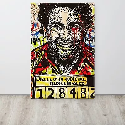 Alec Monopoly Canvas Pablo Escobar Cartel De Medellin Art Framed Wall Picture • $185