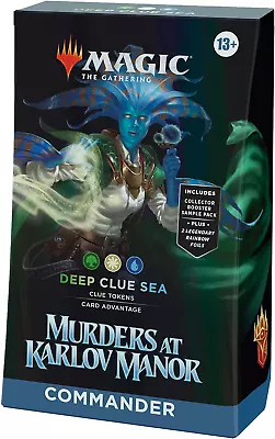 Murders At Karlov Manor Commander Deck - Deep Clue Sea (New) WOTC MTG Commander • $24.99