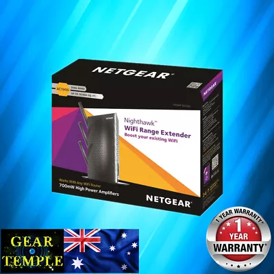 Netgear EX7000 AC1900 Dual Band Wireless Gigabit WiFi Extender Booster AUS • $117