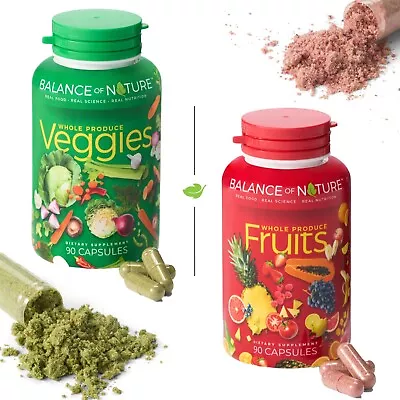 Balance 0f Nature Whole Food Fruits & Veggies Dietary Suplement 180 Capsules • $35.99