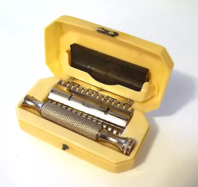 Vintage Durham Duplex Double Edge Safety Razor Set In Celluloid Case  Near Mint • $39.95