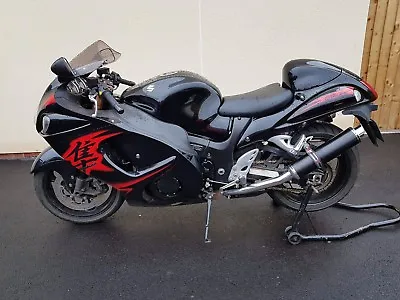 GSX1300R Hayabusa Exhausts 2008-2019 SP Engineering Satin Black Round Moto GP XL • $628.78