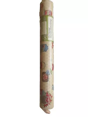 VINTAGE 70's WALLCOVERINGS WALLPAPER KITCHEN COUNTRY PATTERN 70 SQ. FEET • £29.97