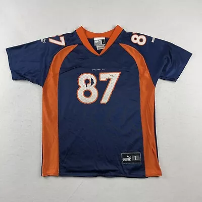 Vintage Puma Denver Broncos NFL Football Jersey Ed McCaffrey #87 Kids Sz L • $14.99