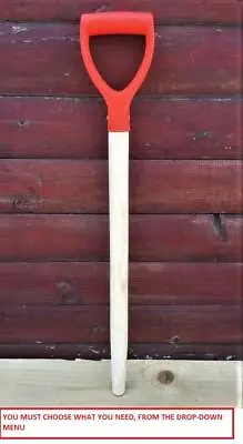 Spade Shovel Replacement Spare Wood Wooden Shaft Tapered D Handle Garden Fork • £7.75