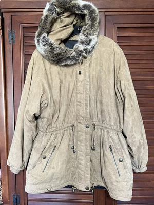 $25 • Buy Skea Paris/Vail Colorado USA Ski Parka Women's Faux Fur Hood Insulated Jacket 14